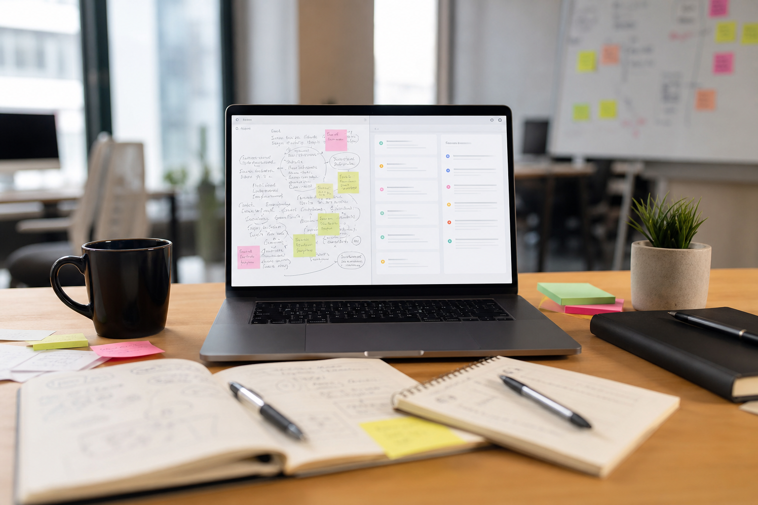 ChatGPT workflow turning meeting notes into action items